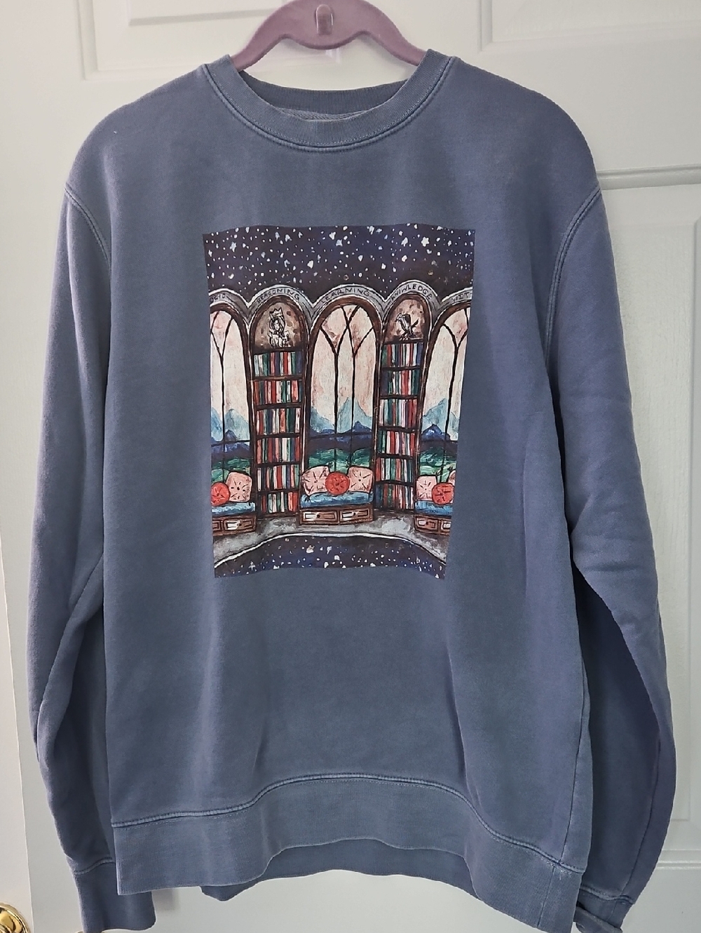 Ravenclaw Common Room Inspired Graphic Crewneck Sweatshirt - Picture 1 of 3